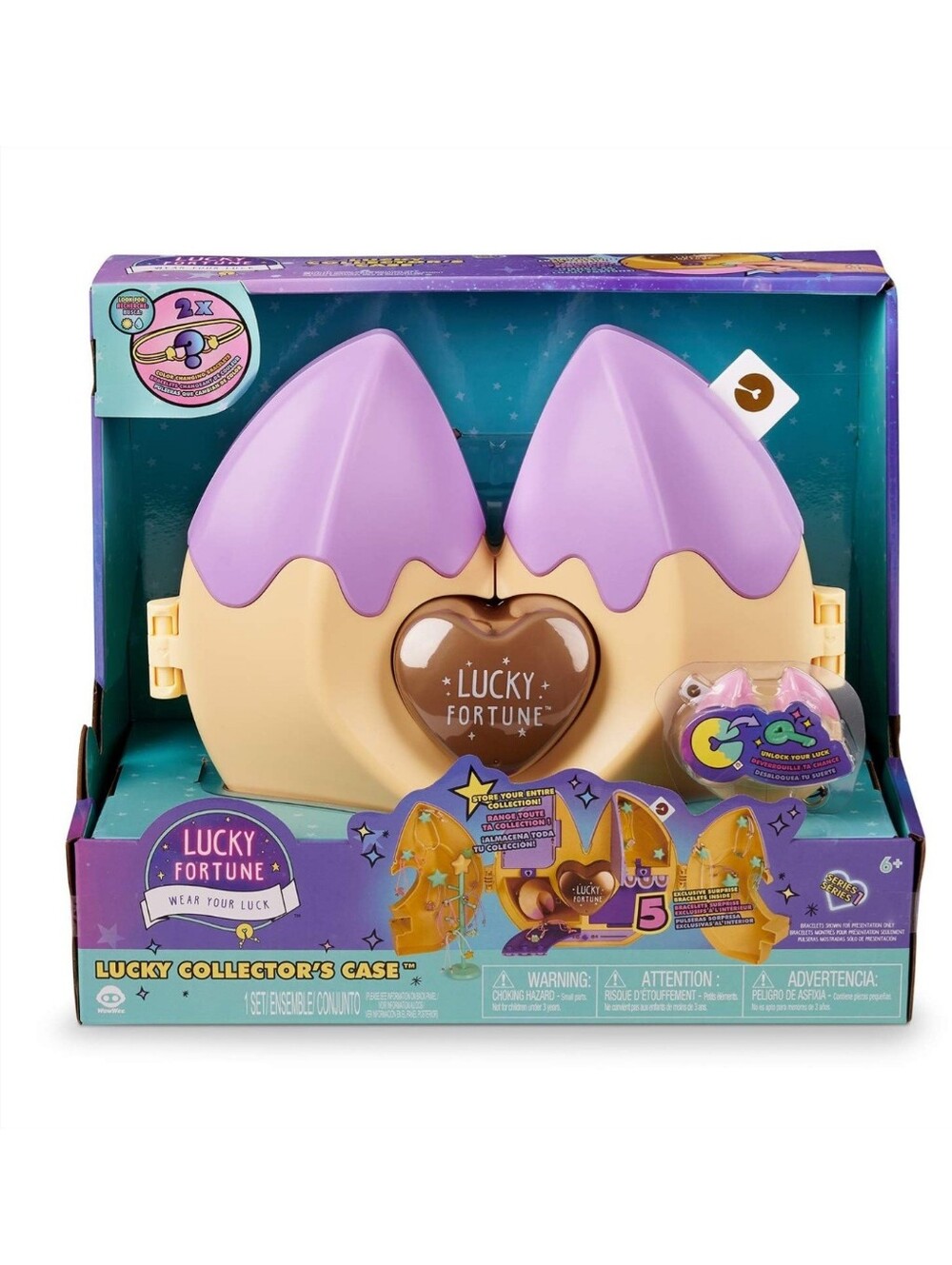 💎 Lucky Fortunes Collector's Case - Purple & Cream Kids Toy 💎